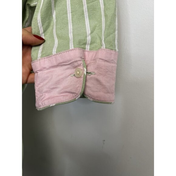 old navy 2005 preppy Y2K cotton striped shirt dress Belted Sz 1 NWT - Picture 10 of 12